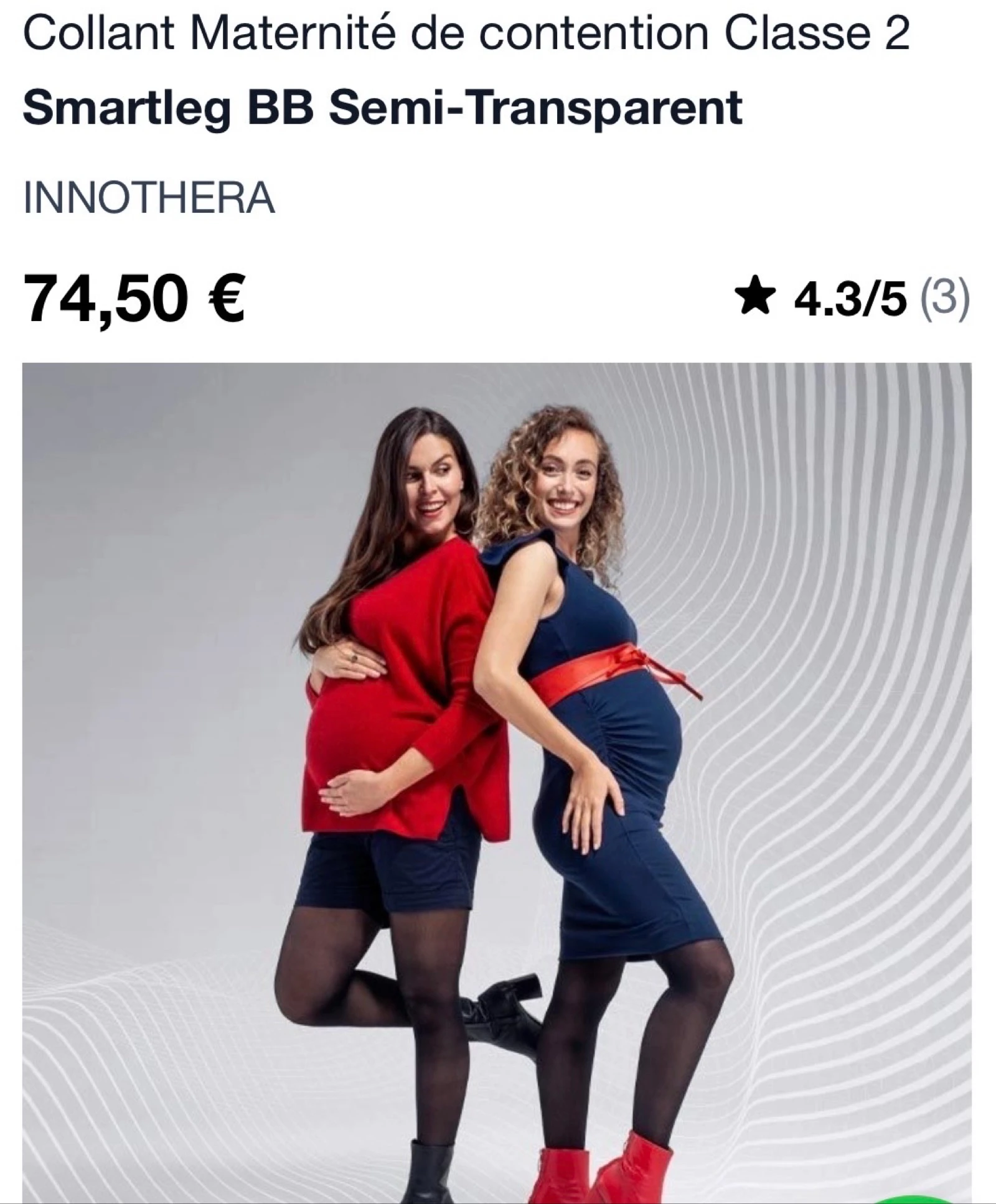 Class 2 Compression Maternity Tights Smartleg BB Semi-Transparent INNOTHERA – photo 17